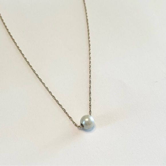 14K FC Gold Pearl Necklace - Picture 2 of 4